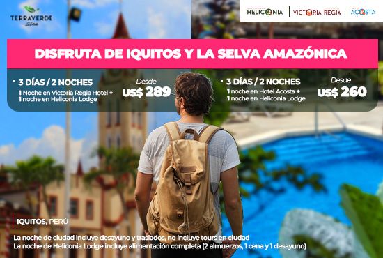 Iquitos y el Río Amazonas en 3 días 2 noches